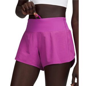 Lululemon Speed Up Mid-Rise Lined Short 4" Vivid Plum
